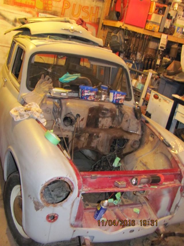 The Engine Bay Stripped Out